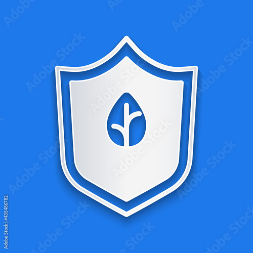 Paper cut Vegan food diet icon isolated Paper cut background. Organic, bio, eco symbol. Vegan, no meat, lactose free, healthy, fresh and nonviolent food. Paper art style. Vector