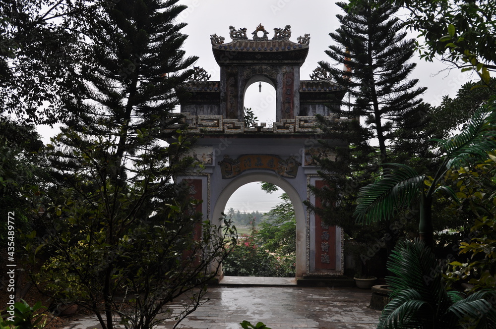 Gate on the Marble Mountains near Da Hang, Vietnam