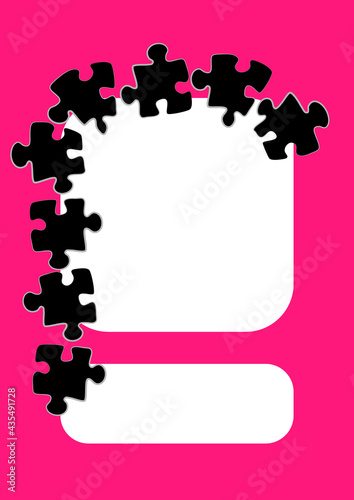 Vertical illustration format A4 - the design of the screen of the phone or tablet for inscriptions and photos