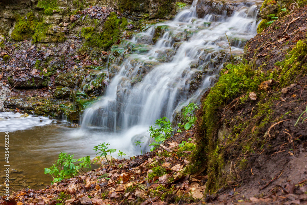 imaginery and dreamy look of waterfall in the wilderness imaginery and dreamy look of waterfall in the wilderness