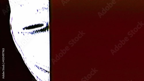 Analog Video Art Multicolored Abstract Shapes Signal Distortion