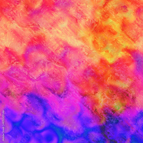An abstract digital painting  pleasant brush strokes representing a sunset  with a vibrant vaporwave color palette. 