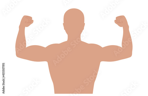 Strong biceps and triceps