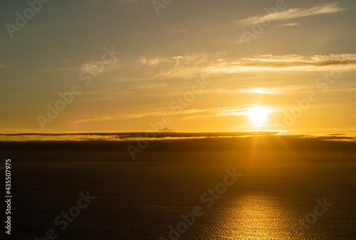 Sunset from the Anden Verde viewpoint in Gran Canaria