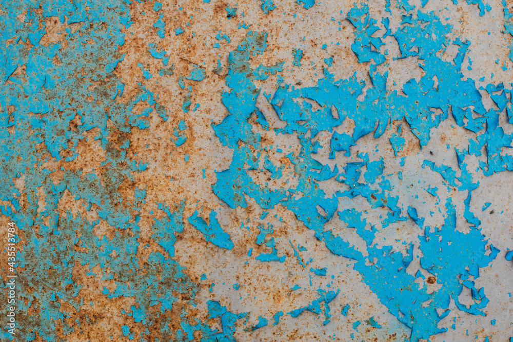 Rusty metal background. Color steel texture