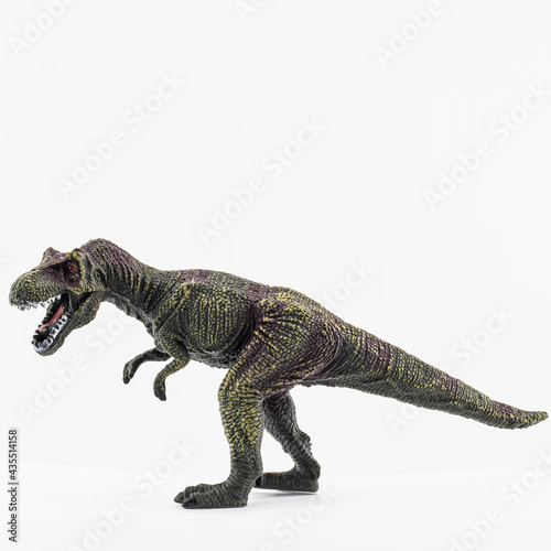 toy dinosaur on a white background
