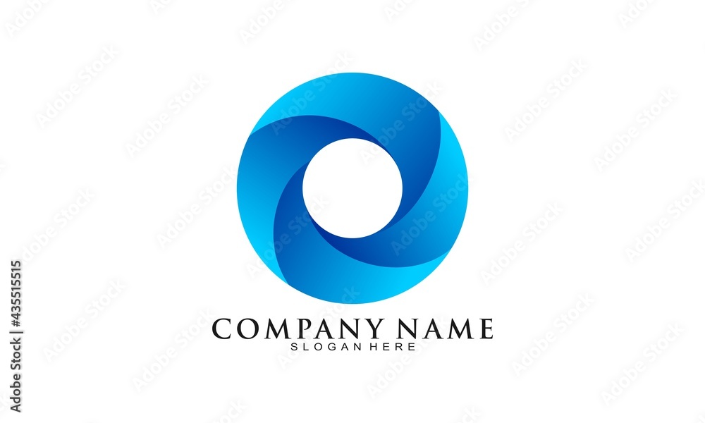 Abstract circle creative logo