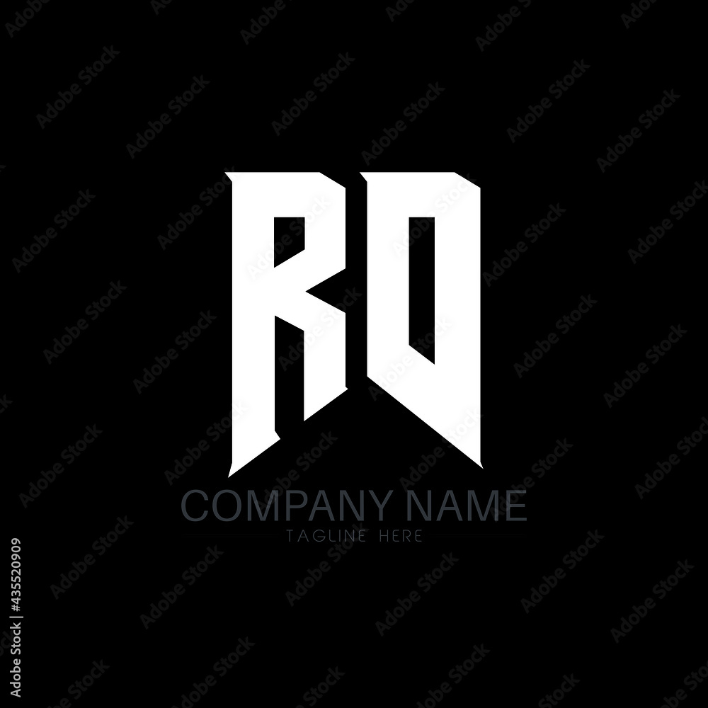 RD Letter Logo Design. Initial letters RD gaming's logo icon for ...