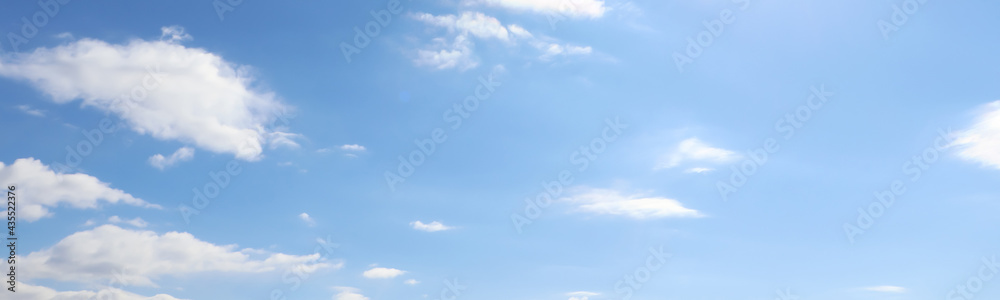 Beautiful blue sky with white clouds, banner design Beautiful blue sky with white clouds, banner design