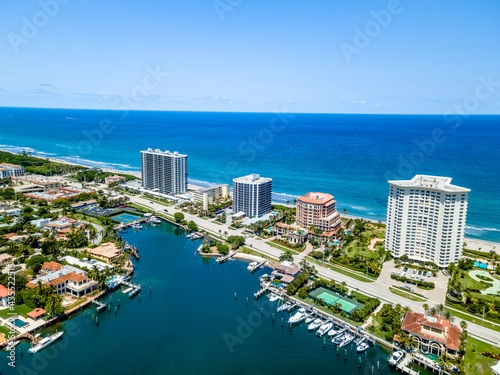 Lake Boca Raton, Florida with City  © Matthew Tighe