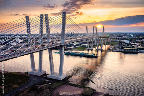 Aerial view of the New Goethals Bridge