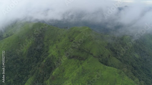 Khao Chang Phueak aerial view cloud and fog  photo