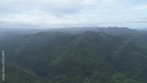 Khao Chang Phueak aerial view cloud and fog  photo