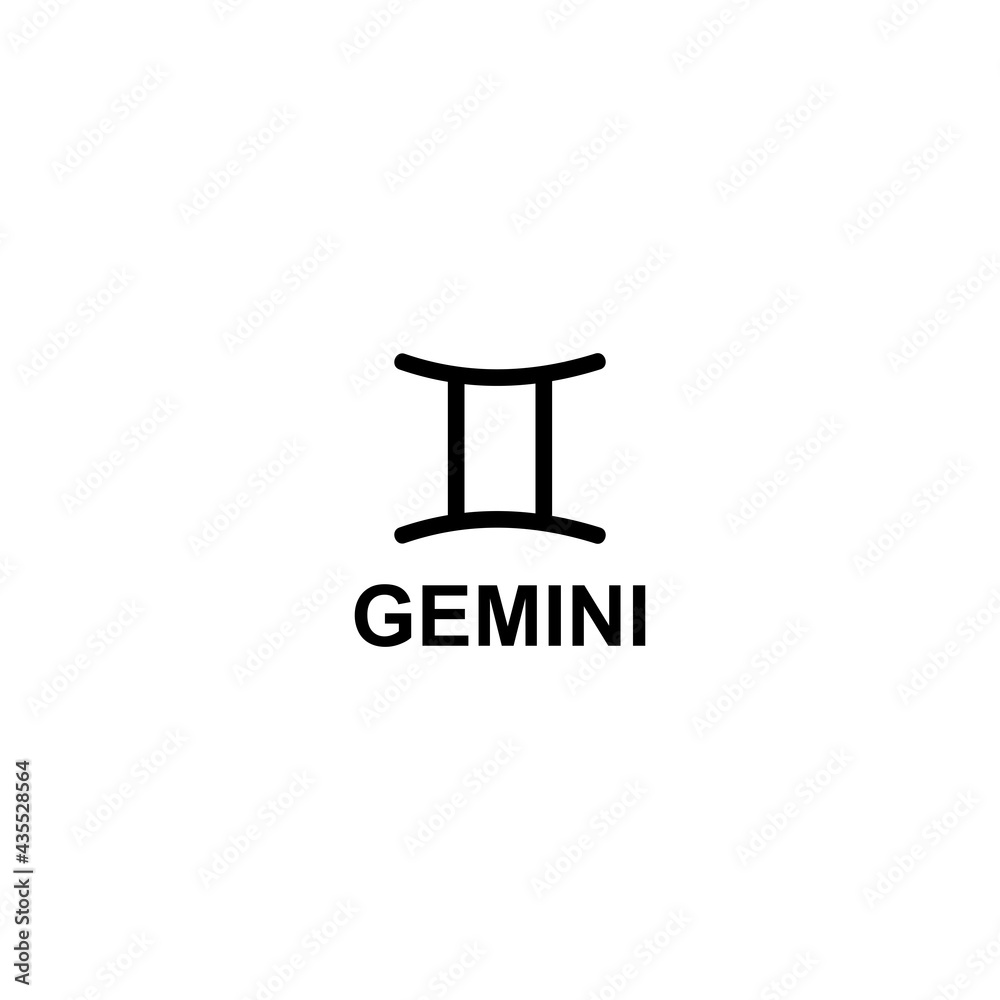 Gemini zodiac constellations icon vector sign symbol Gemini zodiac constellations icon vector sign symbol