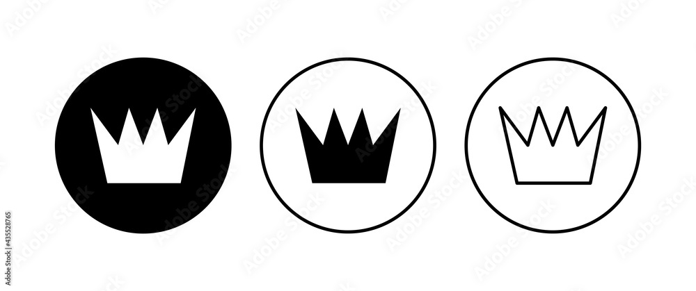 Crown icon set. crown vector icon Crown icon set. crown vector icon