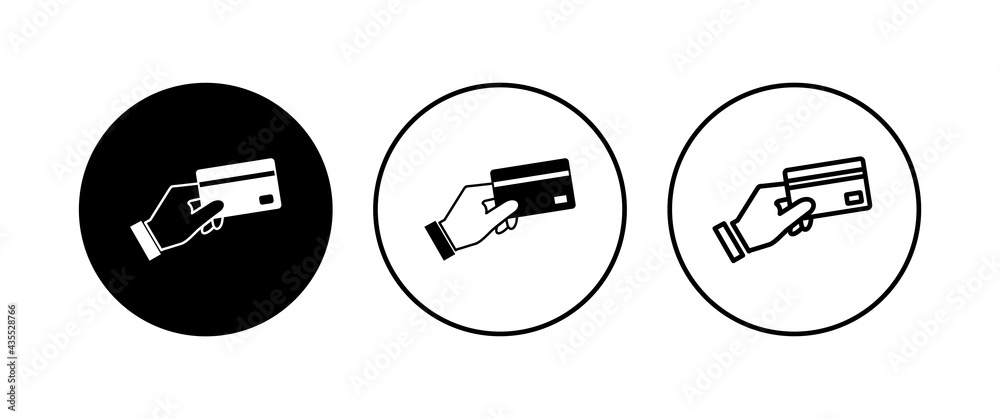 Credit card icon set. Credit card payment icon vector Credit card icon set. Credit card payment icon vector
