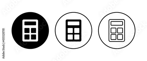 Calculator icon set. Accounting calculator icon. calculator vector