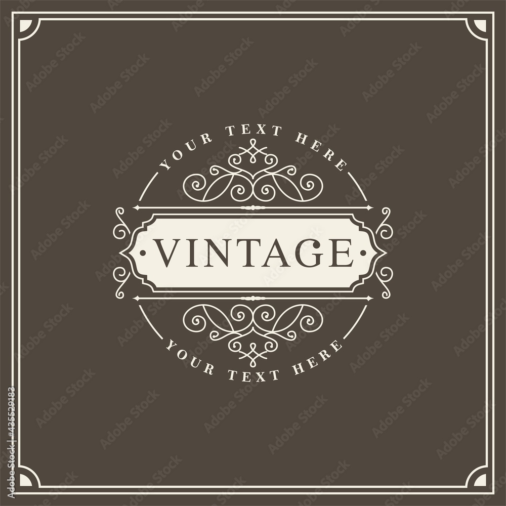 Fototapeta premium Vintage frame luxury for Greeting Card , Luxury Invitation , Royal Certificate , etc.