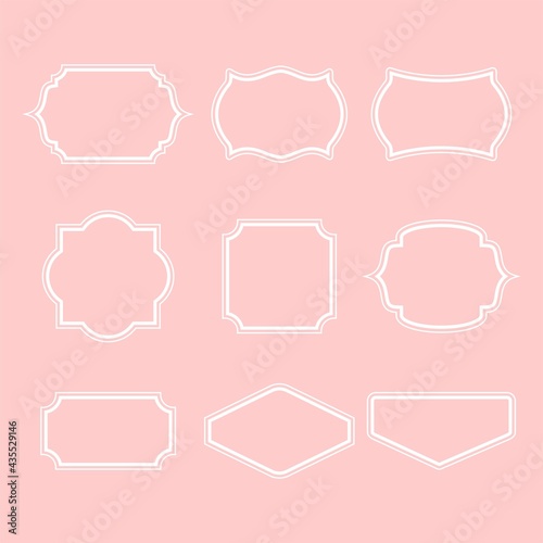 vintage frame luxury design vector

