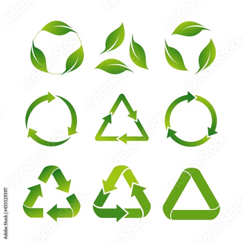 Recycle Logo Template vector 