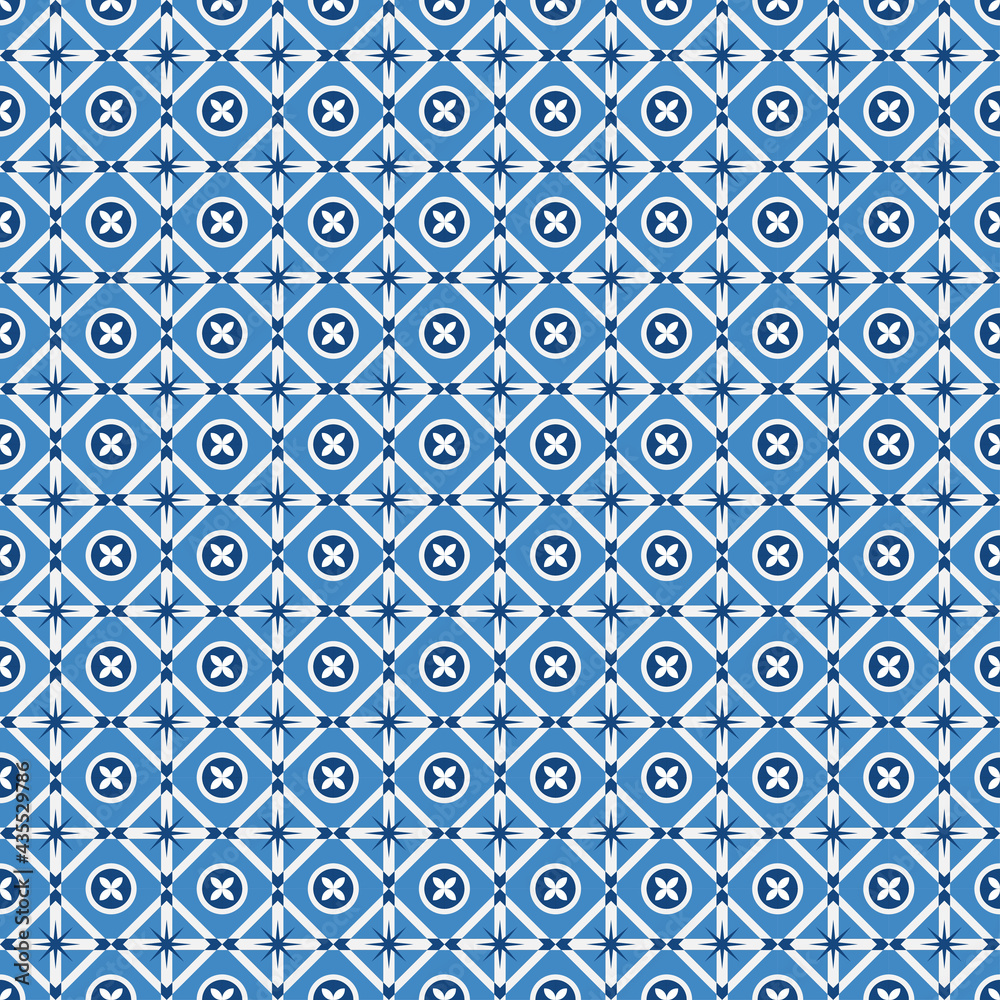 blue mosaic abstract tiles seamless background vector, can be used for wallpaper, pattern fills, web page background,surface textures