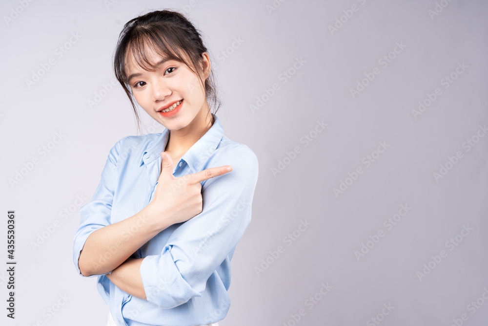 portrait of young businesswoman on white background portrait of young businesswoman on white background