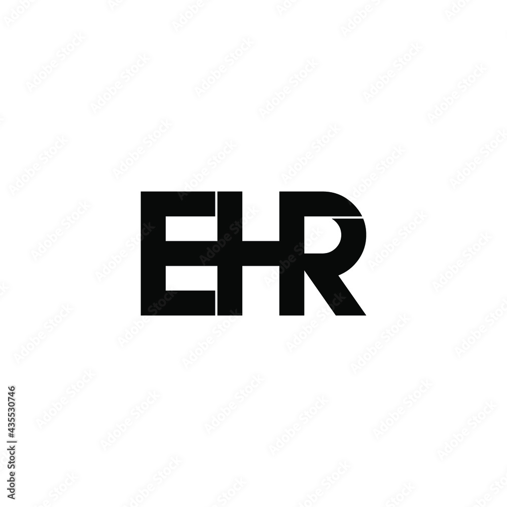 ehr letter original monogram logo design ehr letter original monogram logo design