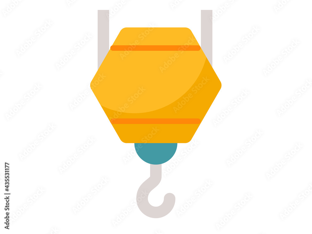 crane construction single isolated icon with flat style crane construction single isolated icon with flat style