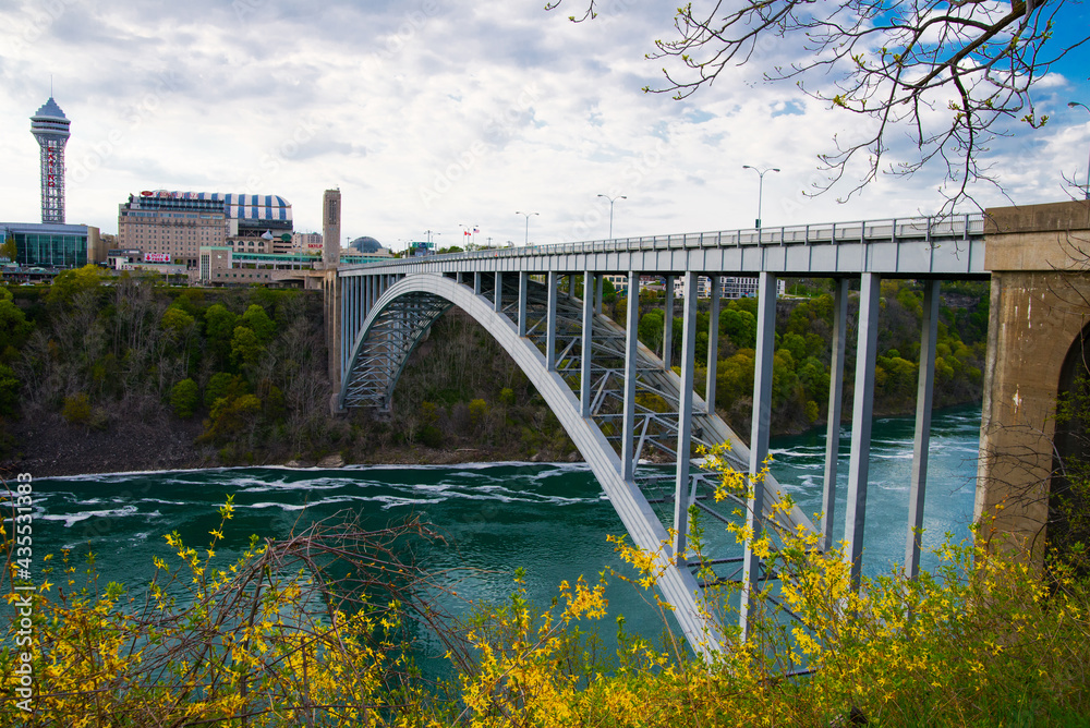 Fototapeta premium Overbridge Above The Niagara Falls River
