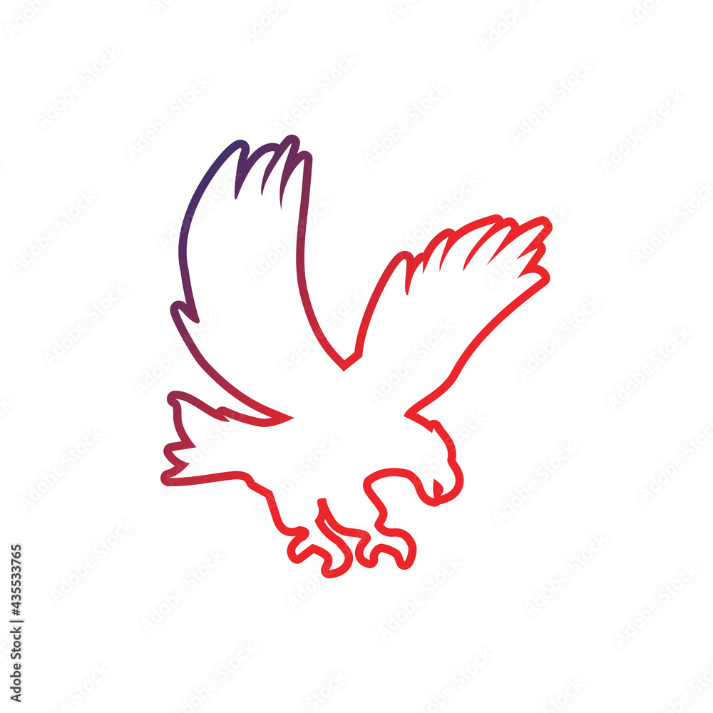 Eagle icon design template vector isolated illustration Eagle icon design template vector isolated illustration