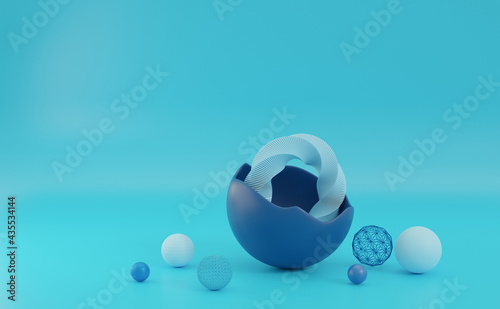 Abstract 3d render  modern geometric background  graphic design.3d rendering.