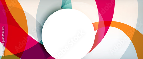 Ring geometric shapes, o letter repetition wallpaper. Abstract background for business or technology presentations, internet posters or web brochure covers