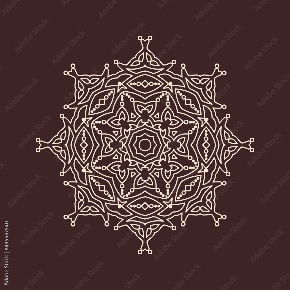 Beautiful vintage circular pattern of indian, excellent vector illustration