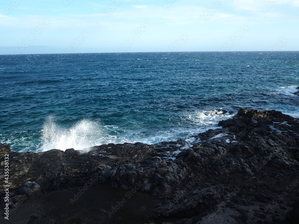 Rocky ocean shore. Canary Islands, Tenerife Rocky ocean shore. Canary Islands, Tenerife