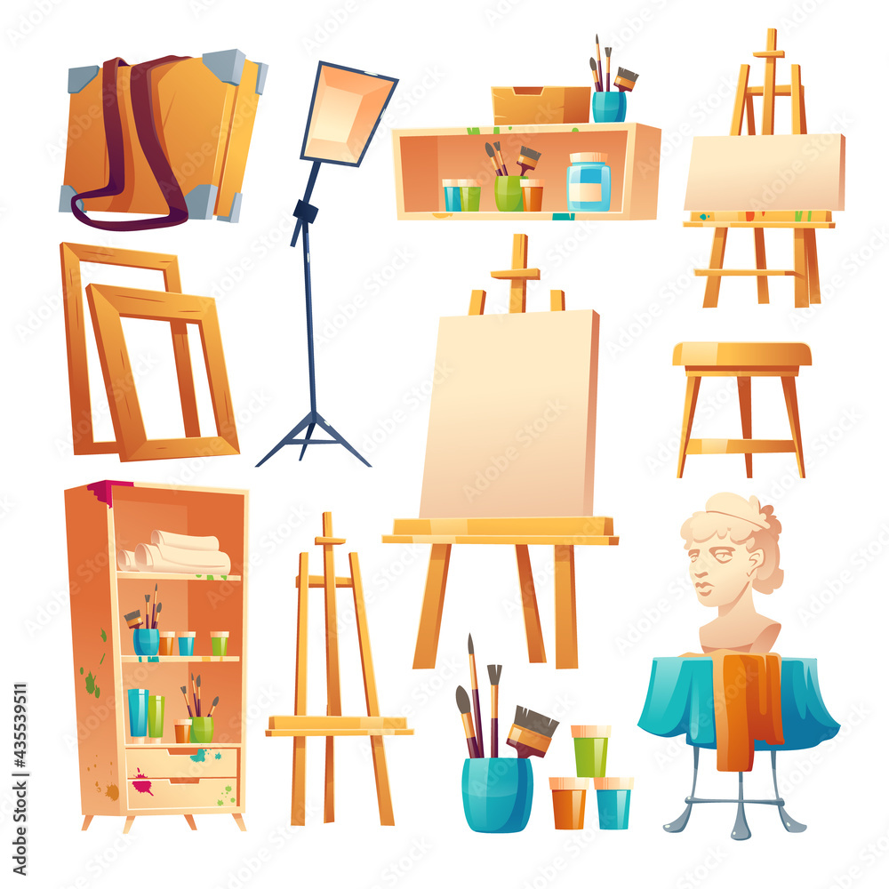 Easle For Painting In Studio Stock Photo - Download Image Now - Art, Cut  Out, 2015 - iStock
