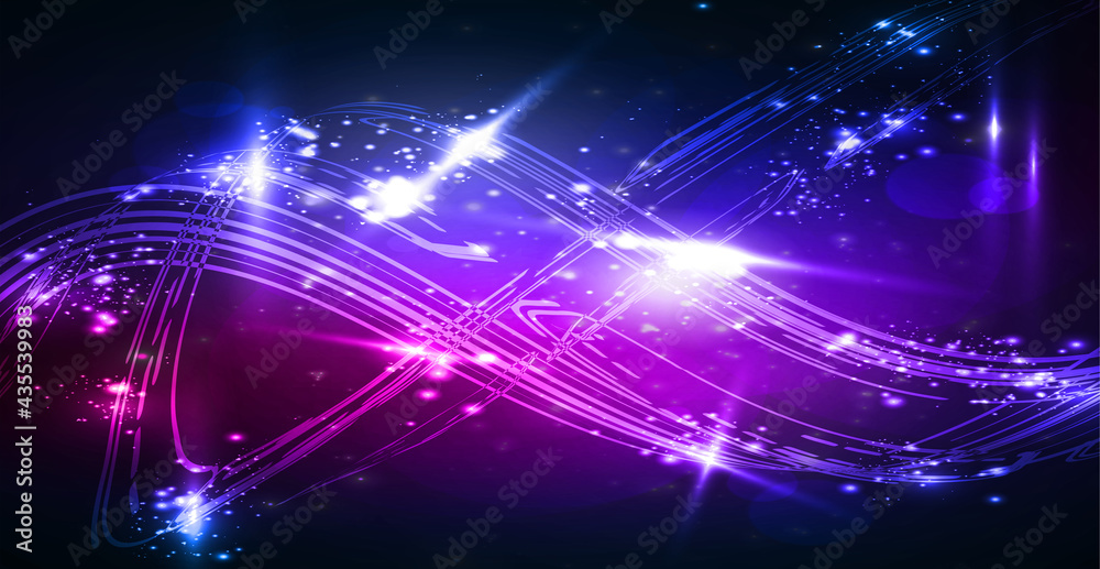 Abstract technology background with equalizer light effect. Visualization of sound waves. Abstract technology background with equalizer light effect. Visualization of sound waves.