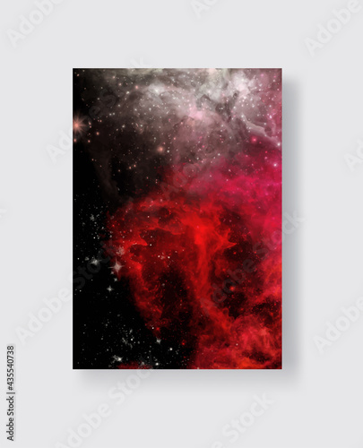 Space Abstract Galaxy Banners set. Vector design.