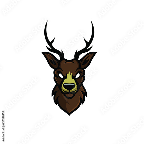 Deer head mascot with vector eps format photo