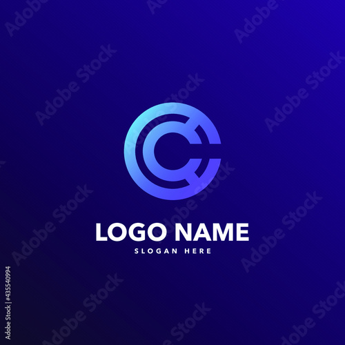 c letter modern logo design