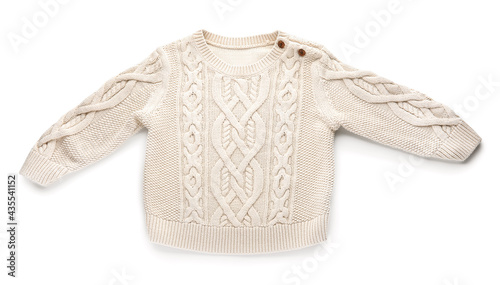 Konstfotografi Children's sweater on white background