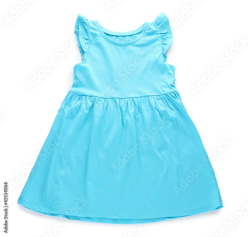Children's dress on white background