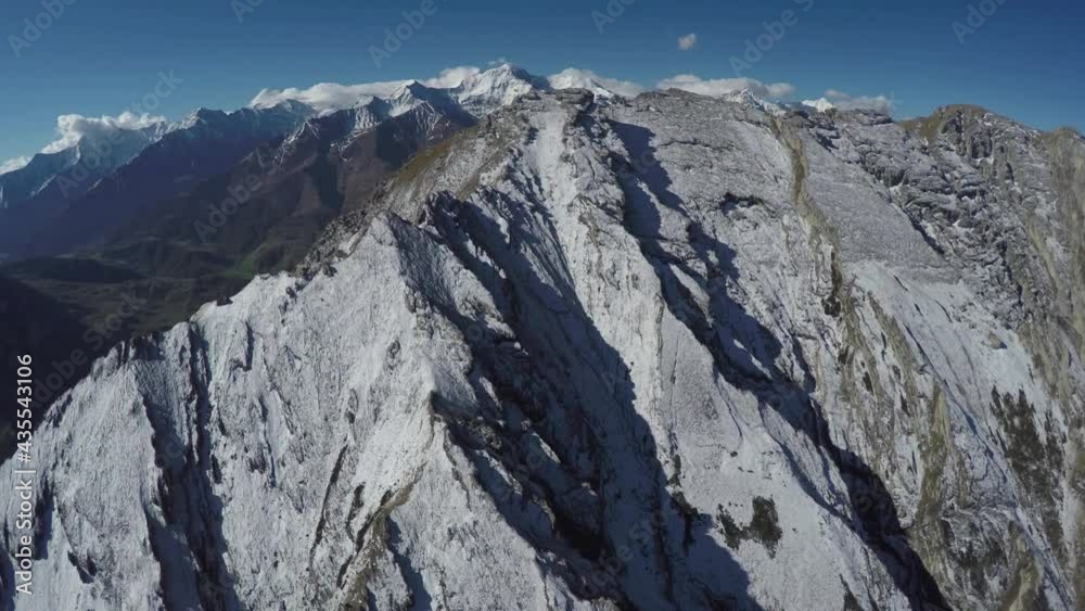 Caucasus, Ossetia. Midagrabin gorge. Mount Tbauhokh east. Caucasus, Ossetia. Midagrabin gorge. Mount Tbauhokh east.