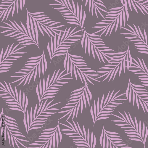 tropical leaves pattern. Vector hand drawn
