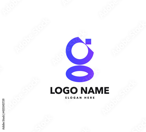 g letter modern logo design