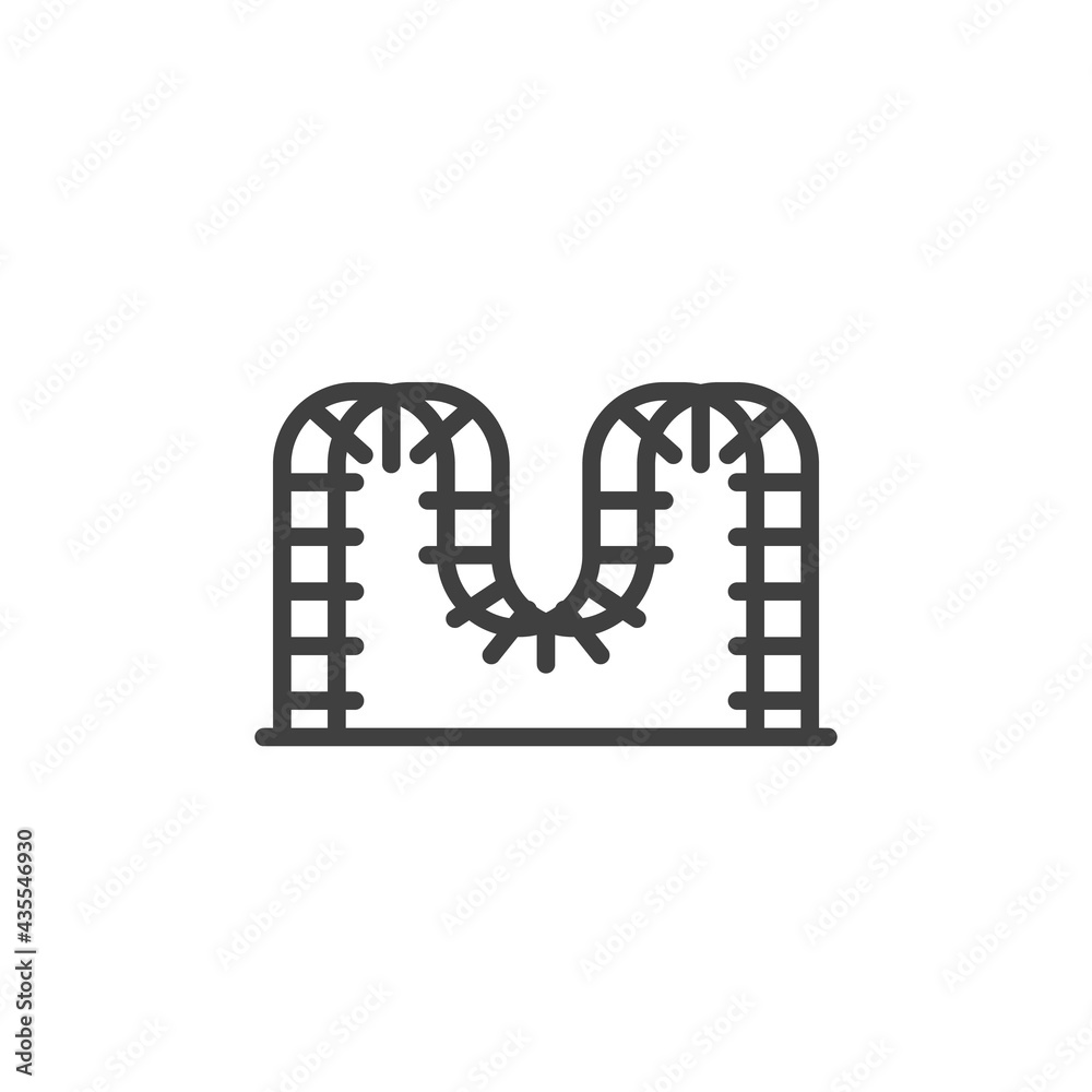 Ladder playground line icon Ladder playground line icon