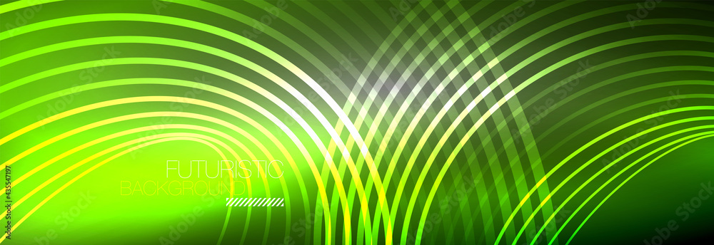 Dark abstract background with glowing neon circles. Trendy layout template for business or technology presentation, internet poster or web brochure cover, wallpaper Dark abstract background with glowing neon circles. Trendy layout template for business or technology presentation, internet poster or web brochure cover, wallpaper
