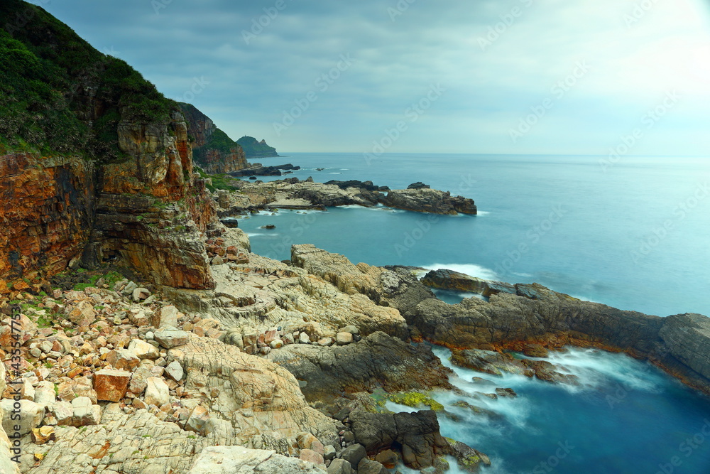 Longdong Bay at Northeast coast of Taiwan (New Taipei City and Yilan) National Scenic Area.