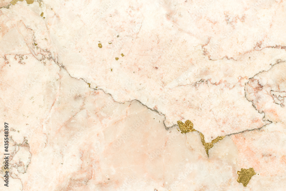 Obraz premium Marble light beige and gold stone texture. Light wall background.