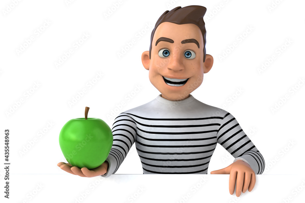Fun 3D cartoon casual character Fun 3D cartoon casual character