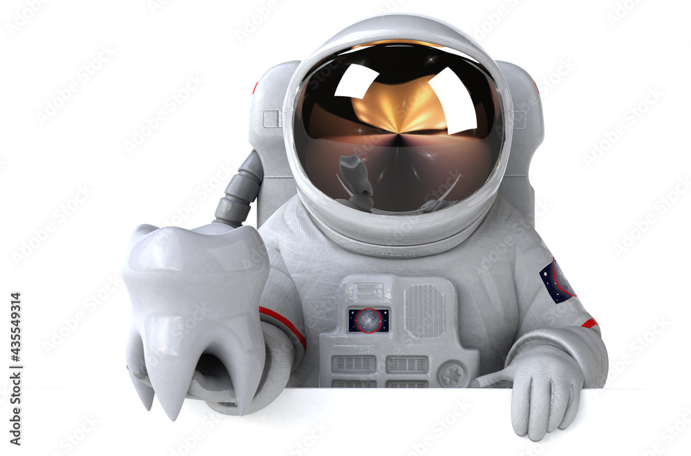 Fun astronaut - 3D Illustration Fun astronaut - 3D Illustration